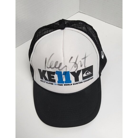Kelly Slater Quiksilver World Surfing Champion Signed Autographed Trucker Hat - Picture 1 of 6
